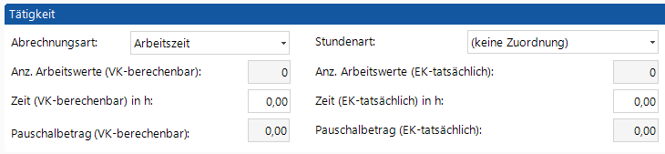  Tätigkeit mit Verkaufspreis
