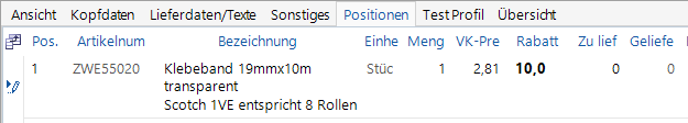  Zuschlag an der Vorgangsposition