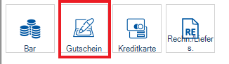 Zahlungsart Gutschein