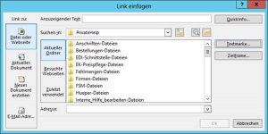 

Dann die Datei auswählen, bzw. wenn